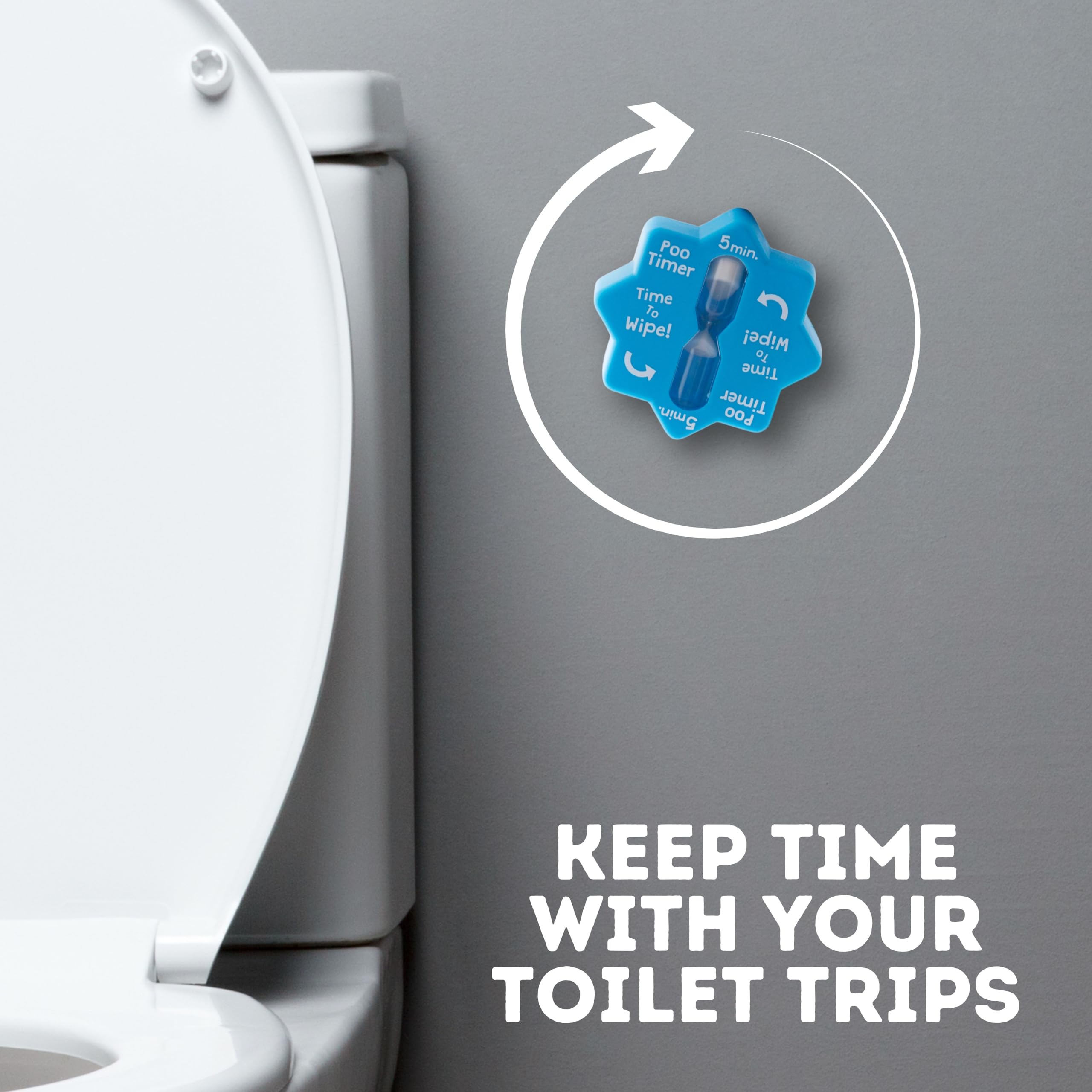 Boxer Gifts Novelty Poo Timer - Time Your Toilet Trips - Joke Funny Gifts For Men Dad Boyfriend Husband - Novelty Mens Christmas